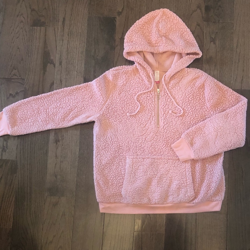 🔴Fuzzy Fleece Teddy Bear Like Pullover Sweater XL